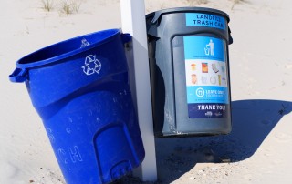 Leave Only Footprints Recycling Bins