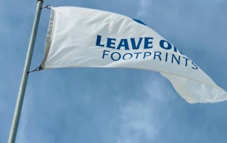 Leave Only Footprints flag