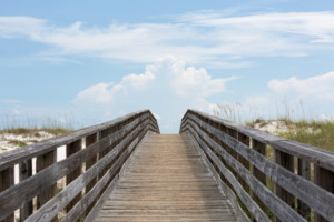 boardwalk on Alabama beach