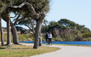 riding bicycle in Gulf Shores and Orange Beach